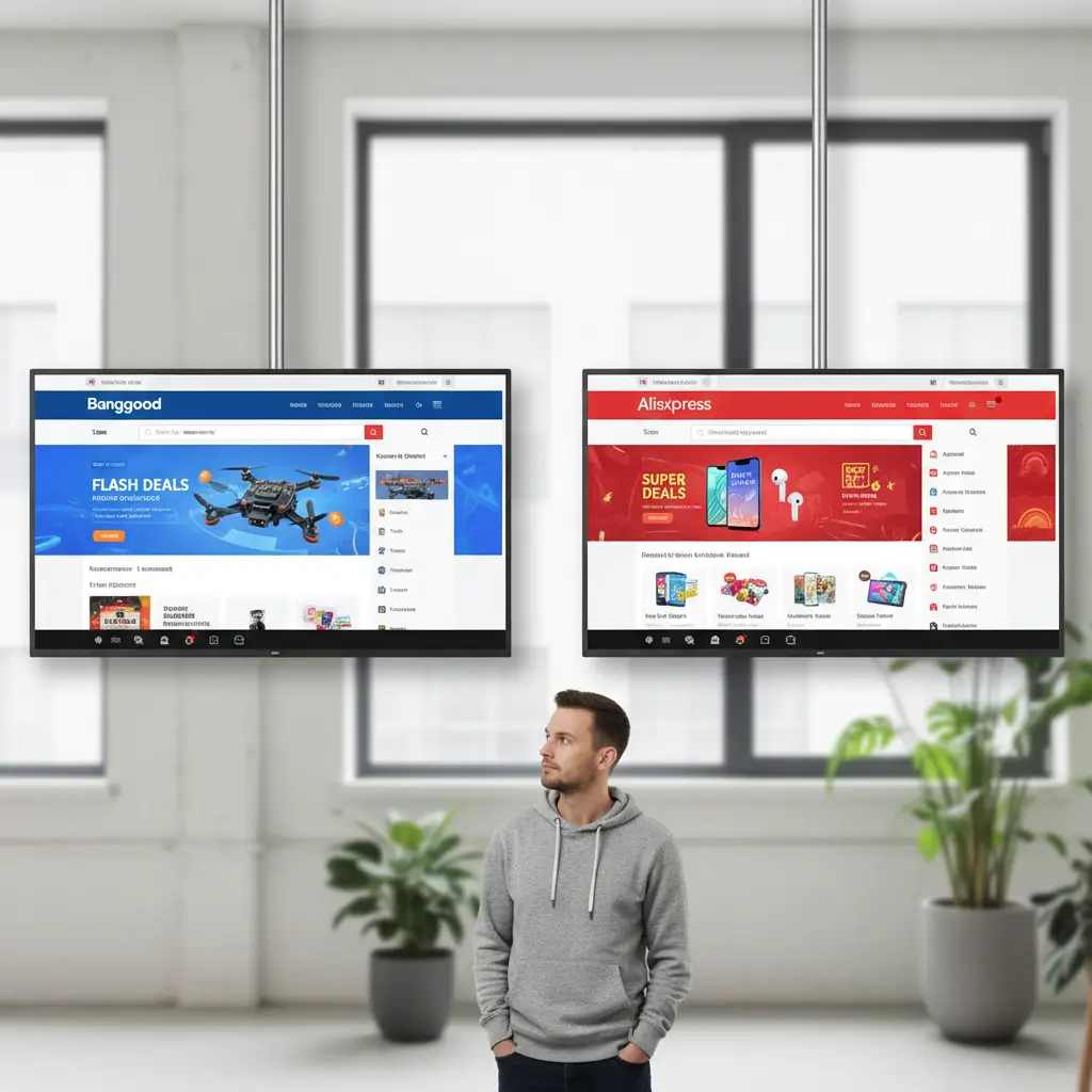 Banggood i AliExpress su popularne online trgovine, ali odabir između njih ovisi o cijenama, vremenu dostave i korisničkoj podršci koju tražite.
