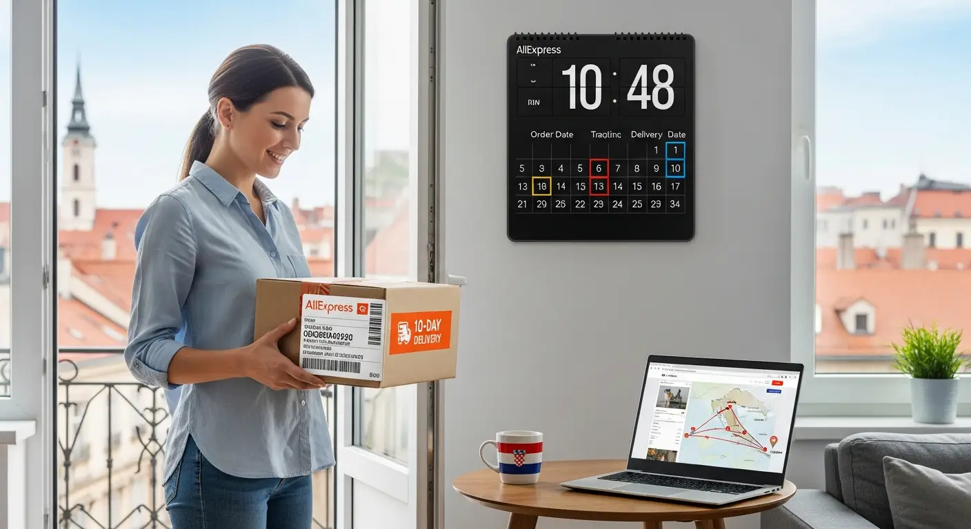 Ilustracija kartonske kutije s natpisom