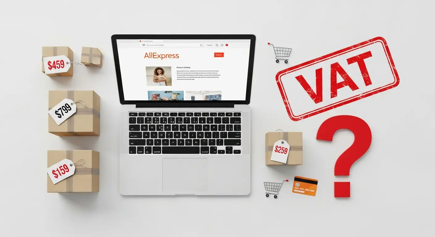 Ilustracija prikazuje osobu koja prima paket s natpisom 