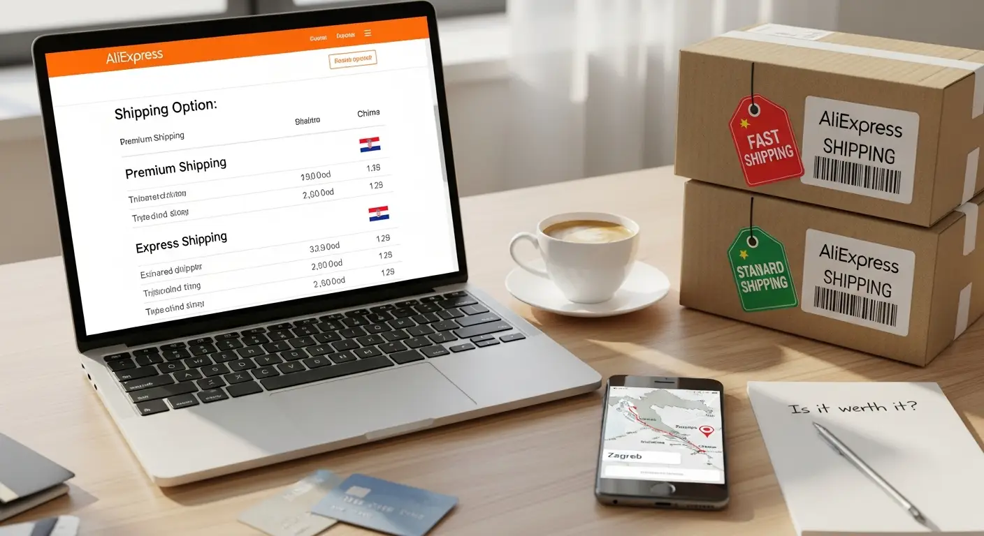 Ilustracija prikazuje paket s oznakom 