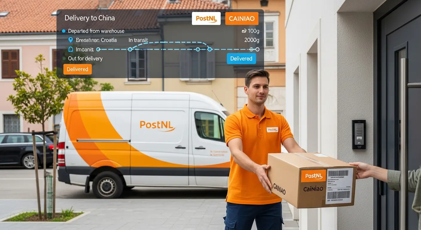 PostNL i Cainiao surađuju kako bi dostavili narudžbe s AliExpressa u Hrvatsku, pri čemu Cainiao upravlja međunarodnom dostavom, a PostNL preuzima pakete za završnu isporuku u suradnji s lokalnim partnerima.
