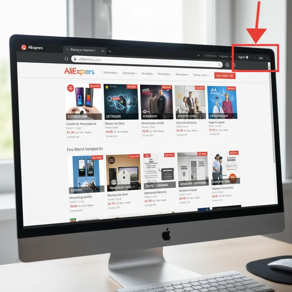 Za izradu AliExpress računa iz Hrvatske, posjetite službenu web stranicu AliExpressa, kliknite na 