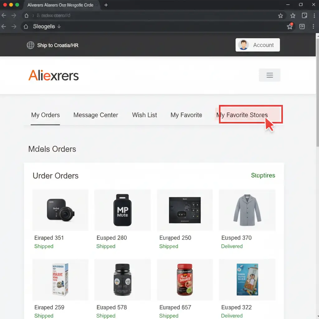 Za povrat novca na AliExpressu iz Hrvatske, prijavite se na svoj račun, pronađite narudžbu, kliknite na 