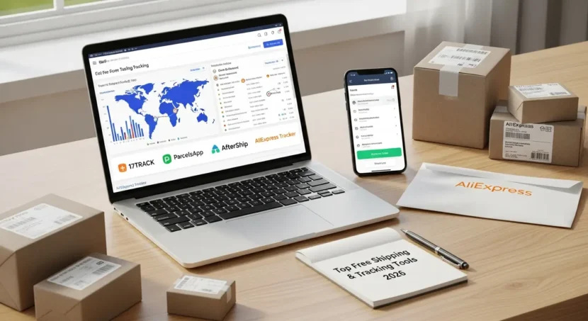 Najbolji besplatni alati za praćenje AliExpress narudžbi 2026, praktično online kupovanje uz pouzdano praćenje paketa i informacija u stvarnom vremenu.