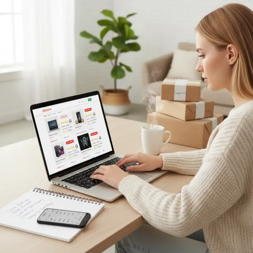 Kupac pregledava recenzije i ocjene proizvoda na AliExpressu kako bi izbjegao nekvalitetne proizvode prilikom online kupovine.