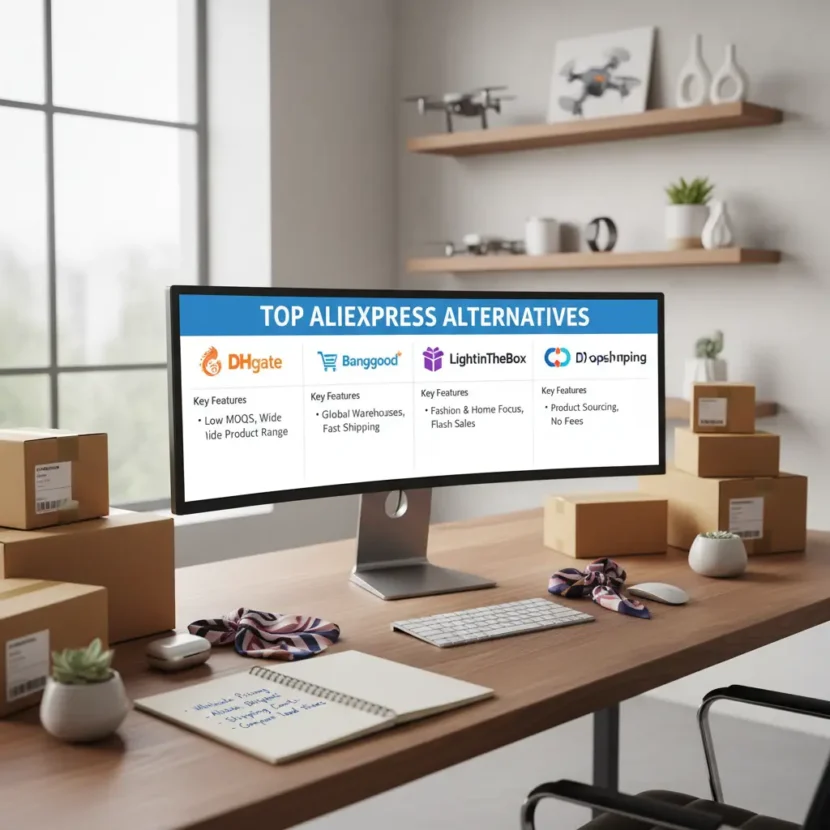 Online trgovina: Pregled najboljih veleprodajnih alternativa za AliExpress, prikaz raznih proizvoda, brza dostava, povoljne cijene i sigurnost kupovine.