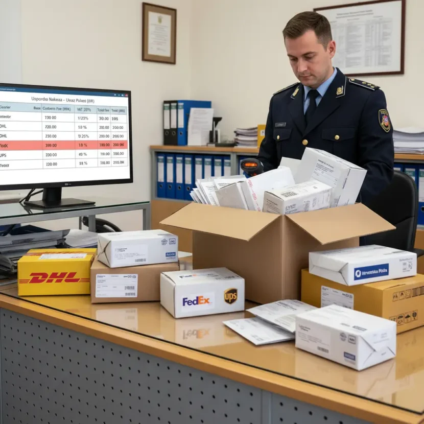Kurirske službe u Hrvatskoj naplaćuju različite naknade za carinsku obradu paketa naručenih putem internetske kupovine, s najvećim razlikama među njima.