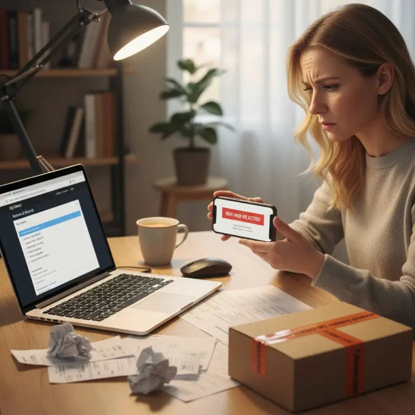 Odbijen povrat na AliExpressu zbog pogrešnih podataka, neispravnih dokaza ili nepoštivanja pravila povrata prilikom online kupovine.