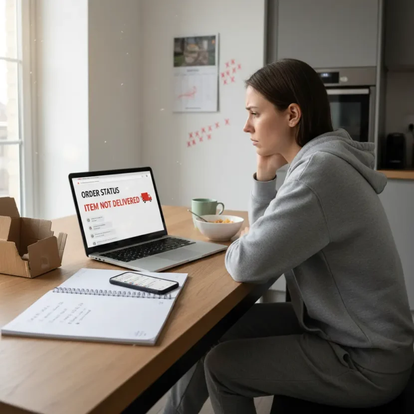 Naručeni paket stoji izgubljen, kupac zabrinuto gleda ekran, vrijeme prolazi, a povrat novca ili rješenje izostaje bez otvorenog spora.