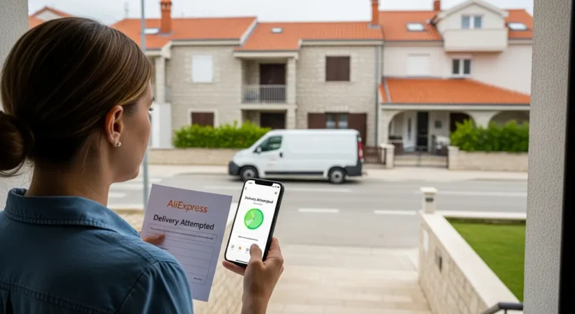 Propustili ste dostavu s AliExpressa u Hrvatskoj—paket čeka u pošti, potrebno osobno preuzimanje uz predočenje obavijesti ili osobne iskaznice.